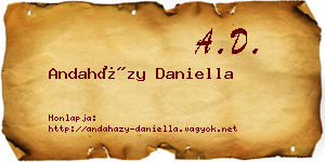 Andaházy Daniella névjegykártya